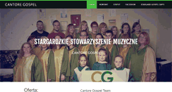 Desktop Screenshot of cantoregospel.pl